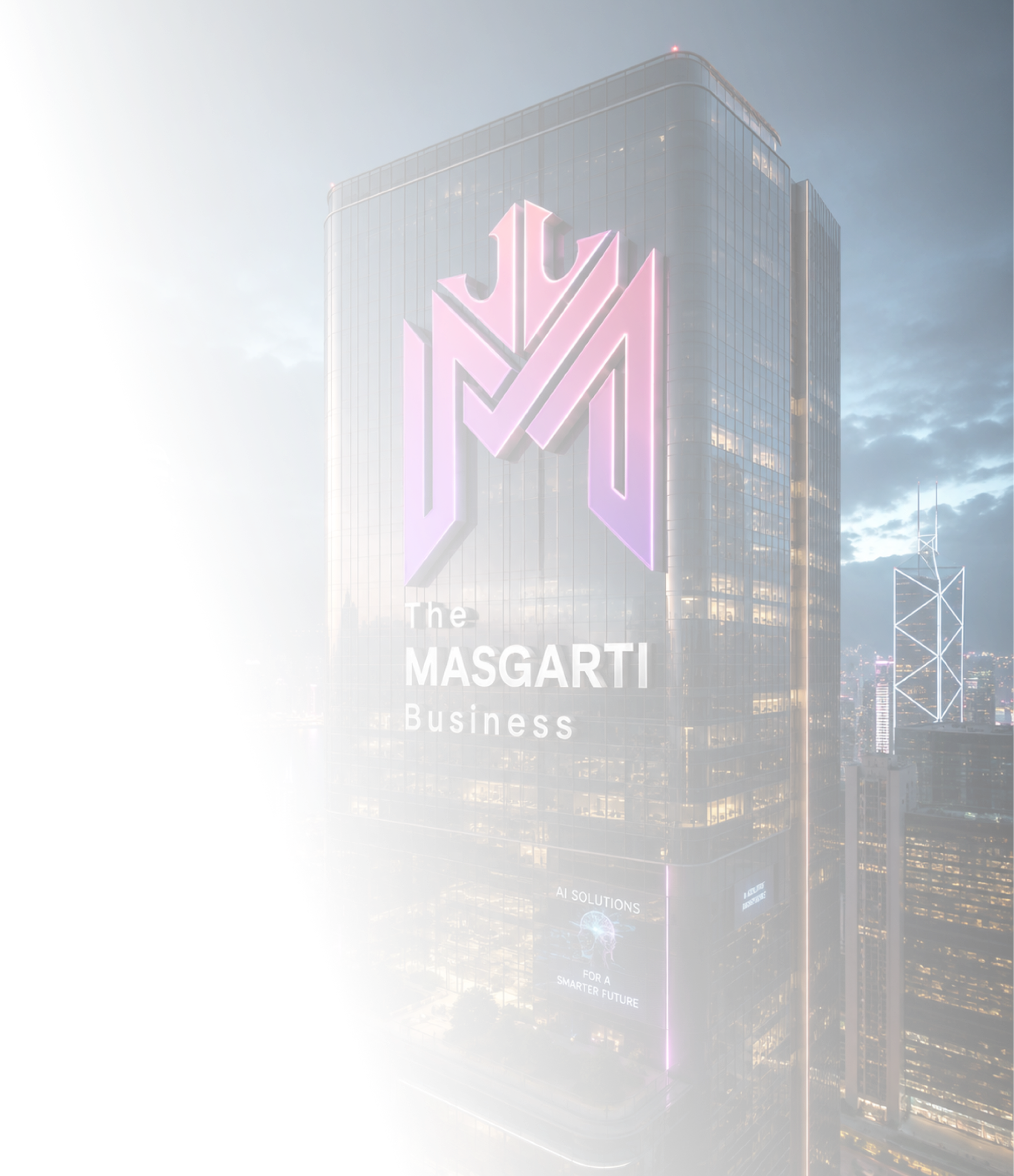 MASGARTI headquarters at night, Hong Kong